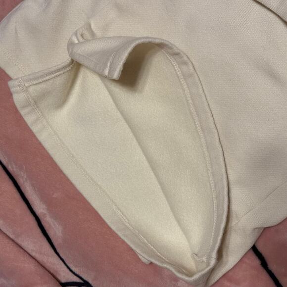 Victoria’s Secret PINK Ivy Fleece Flare Pants Ivory Women’s Large NWT - Picture 4 of 8